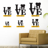 'Love Tooth' Wall Decal – Heartwarming Dental Office Decor (0348)