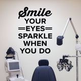 optometrist wall cling decal