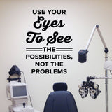 optometrist wall sticker