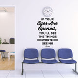 optometrist wall cling decal