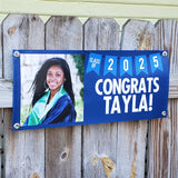 Custom Graduation Banner - 10"h x 24"w - 0743