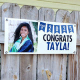 Custom Graduation Banner - 10"h x 24"w - 0743