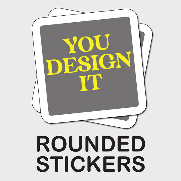 Rounded Square Custom Stickers – 317Signs.com