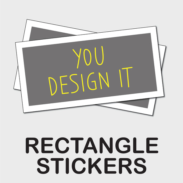 Rectangle Custom Stickers – 317Signs.com