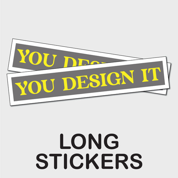 Long Custom Stickers – 317Signs.com