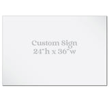 Custom Aluminum 24x36 Realtor Sign