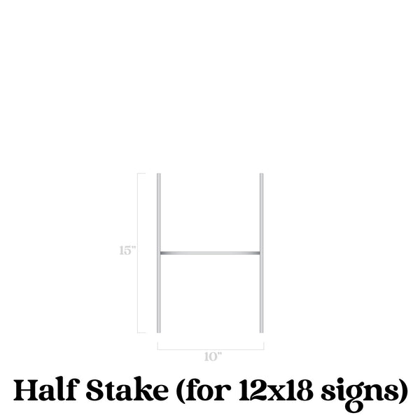 Wire Stakes for Yard Signs – Heavy-Duty Metal Sign Stakes in ...