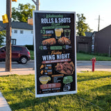 Yard Sign Rental for Kountry Kitchen. Dinner Specials for the week. Located in Indianapolis, Indiana