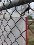 Reinforced backing to strengthen mesh banner material.