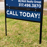 .040 aluminum real estate sign rider in yard sign frame Indianapolis IN