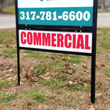 Aluminum sign rider for realtor yard signs Indianapolis Indiana
