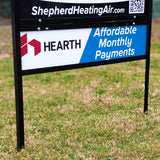 Aluminum Sign Rider for local HVAC company located in Indianapolis, Indiana.