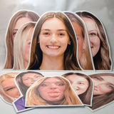 Big Head cut out faces for Albion College volleyball players located in Michigan for Homecoming weekend. 

Before ordering please ask us about bulk discount pricing.