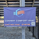 Conway Comfort Sponsorship Football Banner for Perry Meridian High School. Located on the south side of Indianapolis.