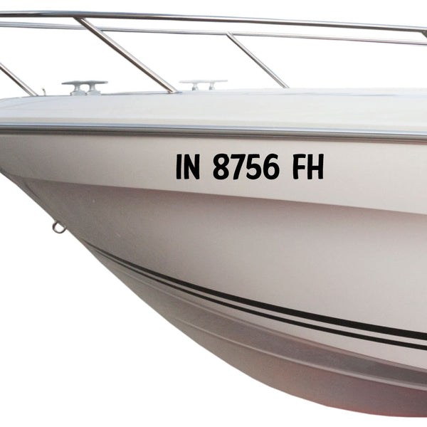 Custom Boat Registration Numbers | USCG Compliant Vinyl Decals ...