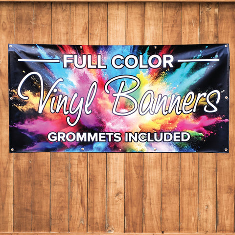 Custom Banner 10x24, 20x48, 30x72 (upload your artwork) - 0461
