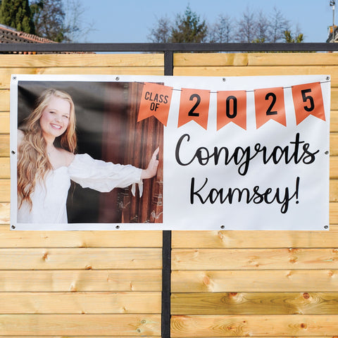 Custom Graduation Banner - 30"h x 60"w - 0462