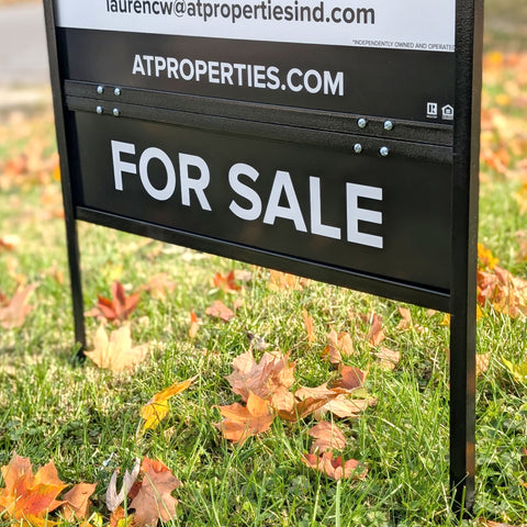 sign rider insert for metal sign frame. Slide in or screw in option.