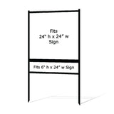 24x24 real estate frame with 6x24 bottom rider
