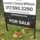 Slide in or Bolt in your signs to this metal sign real estate frame.