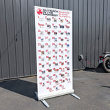 Retractable Banner Stand for Outback in the Midwest, located in Indianapolis, Indiana.
