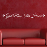 God Bless This Home Wall Lettering, 0033, Wall Decals, Wall Stickers, God Bless