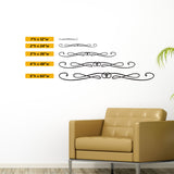 Swirl Design Wall Decal, 0157, Whimsical Design, Wall Cling, Wall Sticker