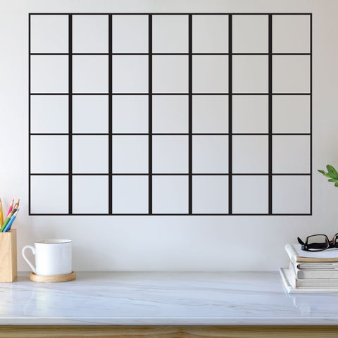 Grid Decal, 0238, Calendar Grid, Planner Grid, Sticker