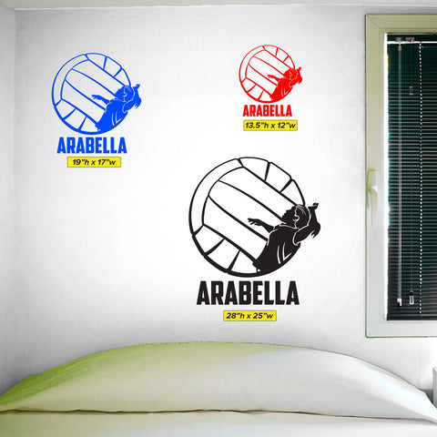 Large Custom Volleyball Spots Sticke Pesonalized Volleyball Ball ...