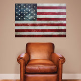 American Flag Vintage Wall Decal Sticker - 0451