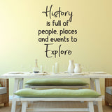 History is full of people, places and events - 0473 - Classroom Decor - Wall Decor - Back to school - Classroom Decal