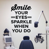 optometrist wall cling decal