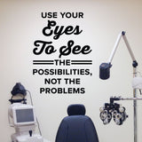 optometrist wall sticker