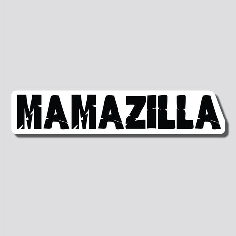 Mamazilla Sticker, Bumper Sticker, 1.73"h x 8.5"w - 0710